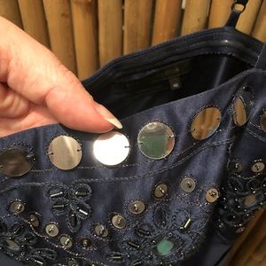 Navy blue cocktail dress